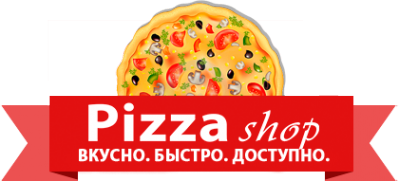Логотип компании Pizza shop